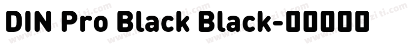 DIN Pro Black Black字体转换